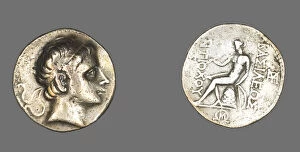 Hellenistic Gallery: Tetradrachm (Coin) Portraying King Antiochus II Theos, 261-246 BCE. Creator: Unknown