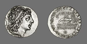 Hellenistic Gallery: Tetradrachm (Coin) Portraying King Mithridates VI, 90-89 BCE, reign of Mithradates VI