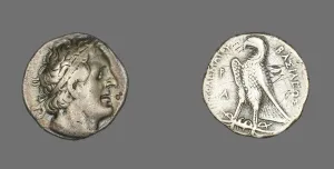 Ptolemy I Soter Collection: Tetradrachm (Coin) Portraying King Ptolemy I, 367-284 BCE. Creator: Unknown