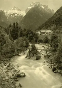 Salzburg Prints: The Teufelssteg (Devils Bridge), Lofer, Austria, c1935. Creator: Unknown
