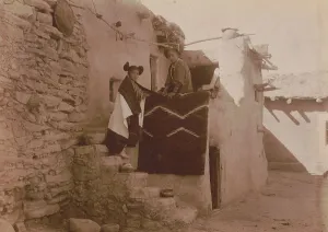 Tewa Prints: Tewa girls, c1900. Creator: Edward Sheriff Curtis