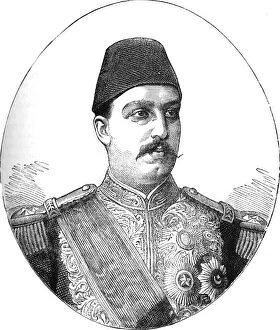 Anglo Egyptian War Gallery: Tewfik, Khedive of Egypt, c1882