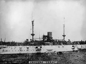 Spanish American War Gallery: The Texas Battleship, (1898), 1920s