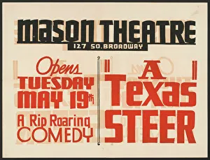 A Texas Steer, Los Angeles, 1936. Creator: Unknown