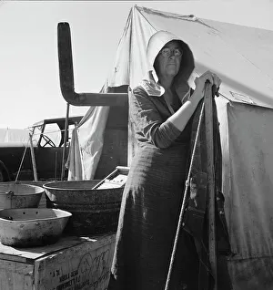 Flue Prints: Texas woman in carrot pullers camp