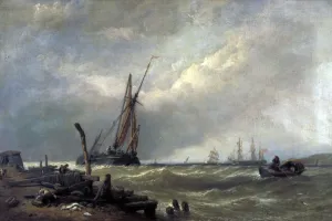 Clarkson Prints: On the Texel, 1856. Artist: Clarkson Stanfield
