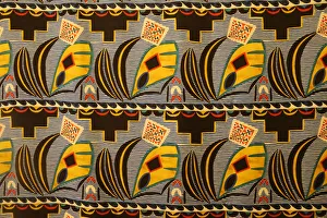 Textile design with American Indian motifs, ca 1923