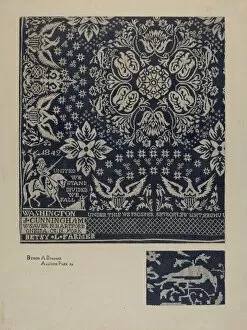 Textile of George Washington, 1935 / 1942. Creator: Esther Hansen