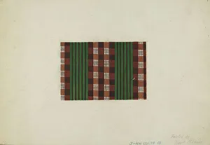 Textile Print, c. 1938. Creator: Ralph M. Lewis