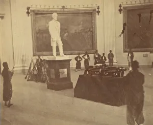 Stevens Prints: [Thaddeus Stevens Lying in State in the Rotunda of the Capitol at Washington], 1867
