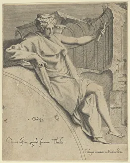 Francesco Primaticcio Collection: Thalia, ca. 1540-45. ca. 1540-45. Creator: Anon