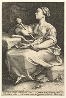 Goltzius Prints: Thalia. n. d. Creator: Hendrik Goltzius