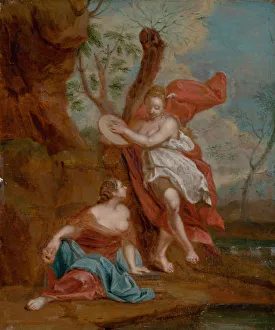 Bratislava Gallery: Thalia and Terpsichore, 1719. Creator: Vleughels, Nicolas (1668-1737)