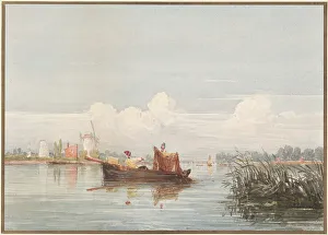 1824 Prints: The Thames at Battersea, 1824. Creators: David Cox, David Cox the elder
