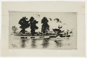 The Thames, Evening, 1897. Creator: Theodore Roussel