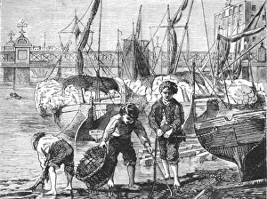 Street Urchin Prints: The Thames at Low Water, 1897