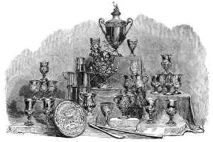 Silver Gilt Prints: The Thames National Regatta Prize, 1854. Creator: Unknown
