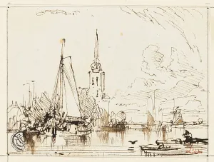 Sailing Barge Prints: On the Thames, n.d. Creator: William Leighton Leitch