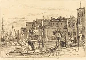 Tide Gallery: Thames Police, 1859. Creator: James Abbott McNeill Whistler