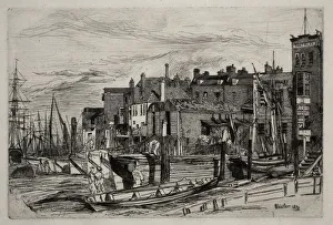 1834 1903 Prints: Thames Police, 1859. Creator: James McNeill Whistler (American, 1834-1903)