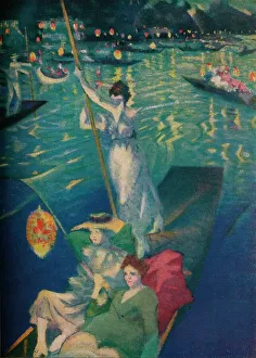 Nevinson Prints: A Thames Regatta, c1919. Artist: CRW Nevinson