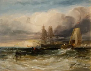 On The Thames - Tilbury Fort, 1840. Creator: George Hyde Chambers
