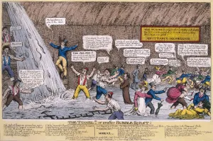 Isambard Kingdom Prints: The Thames Tunnel, London, 1827. Artist: Samuel Knights