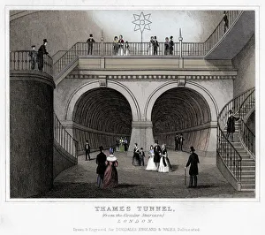 Staircase Prints: Thames Tunnel, London, 19th century