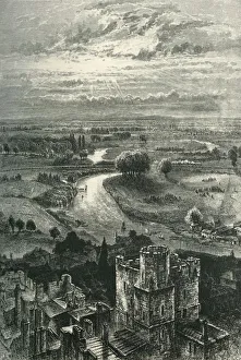 Edward Blore Prints: The Thames Valley, from the Round Tower, c1870