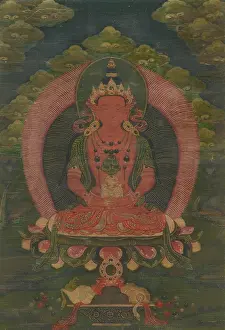 Buddha Prints: Thangka of Amitayus, 18th century. Creator: Tibetan culture
