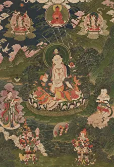 Buddha Prints: Thangka of the Avalokiteshvara, 18th century. Creator: Tibetan culture