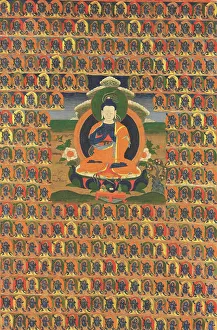 Thanka Prints: Thangka of Nagarjuna, 18th century. Creator: Tibetan culture