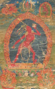 Thanka Prints: Thangka of Sarva Buddha Dakini, 18th century. Creator: Tibetan culture