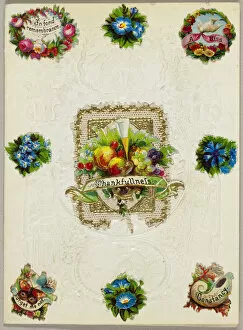Lower Case Collection: Thankfullness (valentine), 1860 / 70. Creator: John Windsor