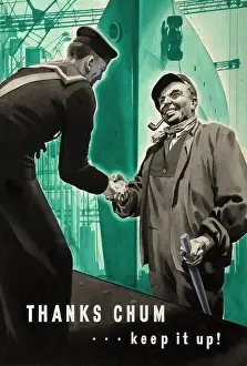 The National Archives Prints: Thanks, Chum... keep it up!, World War II poster