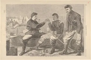 Bone Prints: Thanksgiving Day in the Army - After Dinner: The Wish-Bone (Harpers Weekly, V