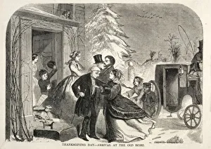 Winslow Homer American Prints: Thanksgiving Day - Arrival at the Old Home