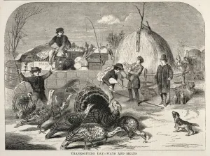 Winslow Homer American Prints: Thanksgiving Day - Ways and Means, 1858. Creator: Winslow Homer (American, 1836-1910)