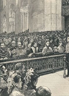 Relieved Gallery: The Thanksgiving Service in St. Pauls Cathedral, 1906