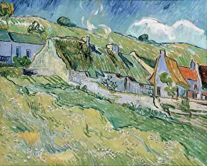 Cottages Prints: Thatched Cottages and Houses, 1890. Creator: Vincent van Gogh