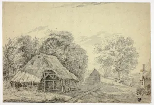 Thatched Shed on Farm, n. d. Creator: Unknown