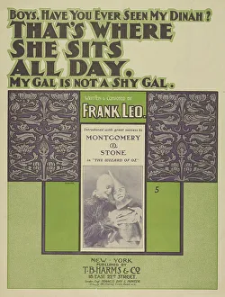 Score Prints: That's where she sits all day, 1900. Creator: Starmer