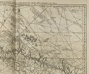 Galleon Prints: The part of the Bahama banks, from The West-India atlas