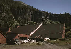 Detail of the mill at the Camp Bird Mine, Ouray County, Colorado, 1940. Creator: Russell Lee