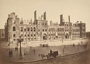 [The Hotel de Ville after the Commune], 1871. Creator: Hippolyte-Auguste Collard