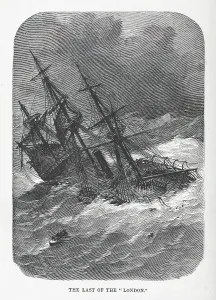 Deaths Prints: The Last of the 'London', 1866. Creator: J Knight