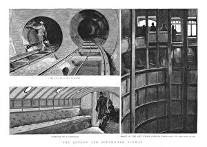 ''The London and Southwark Subway', 1890. Creator: Unknown