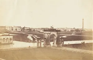 Calcutta Collection: [The Maidan from Government House During the Rains], 1858-61