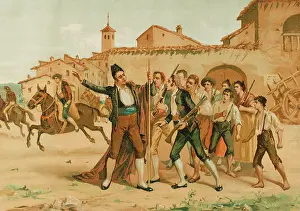 Simon Prints: 'The Mayor of Mostoles declares the Homeland in danger', 1892. Creator: Unknown