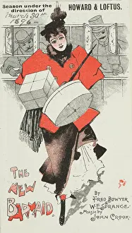 Scrap Book Prints: 'The New Barmaid' at the Avenue Theatre, 1896. Creator: Unknown